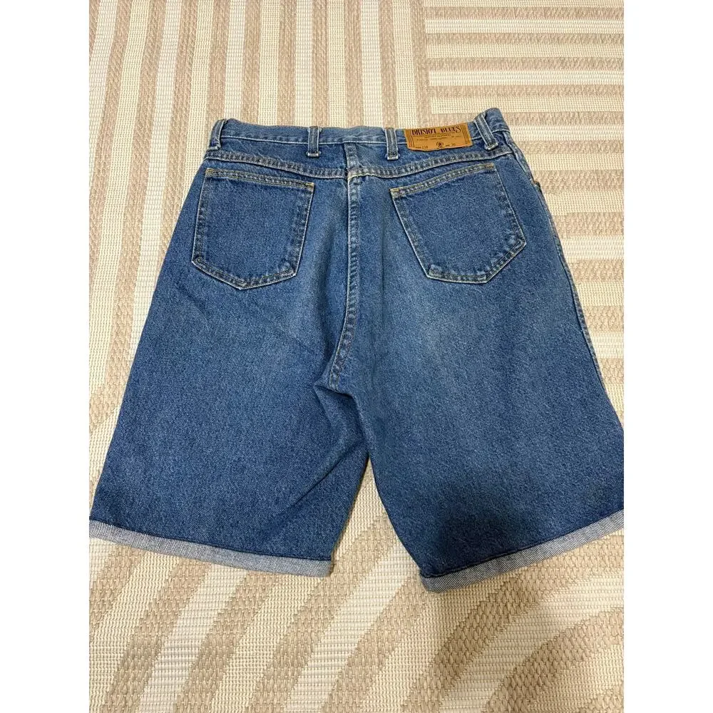 Bristol Blues Size 30 Women's Long Jean Shorts Blue Denim